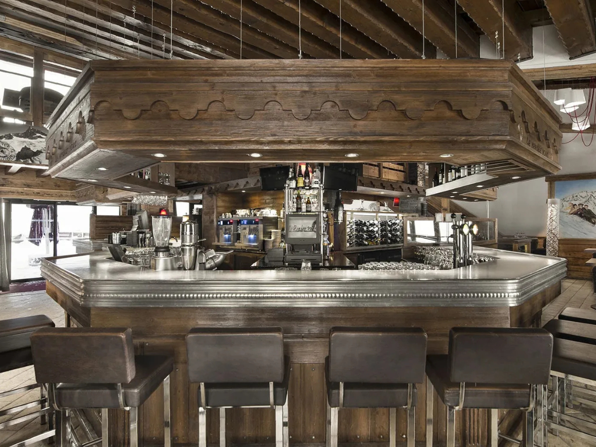 Le comptoir du bar à cocktails
